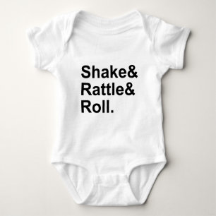 Shake Rattle & Roll   Spirit of Rock N' Roll Music Baby Bodysuit