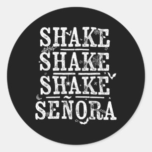 Shake Shake Retro Vintage Halloween Spooky Season Classic Round Sticker