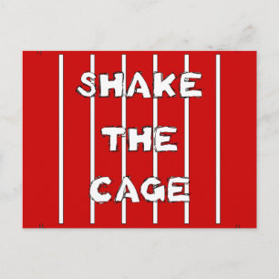 Shake The Cage Postcard