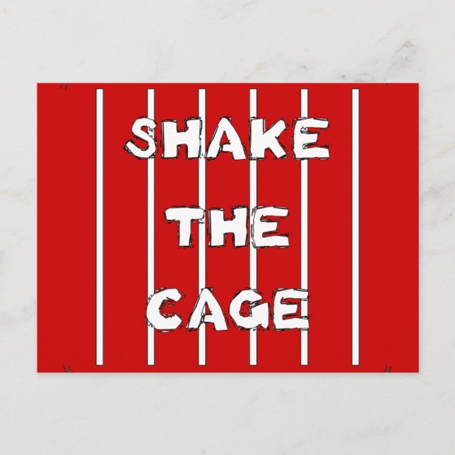 Shake The Cage Postcard (Front)