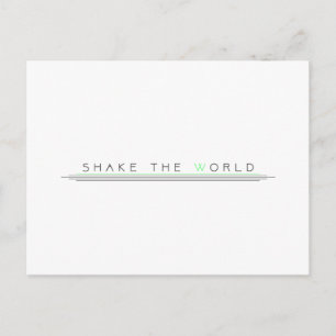 Shake the World Postcard
