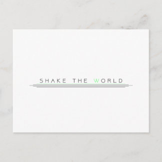 Shake the World Postcard