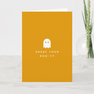 Shake your Boo-ty   Halloween Ghost Party Funny Card