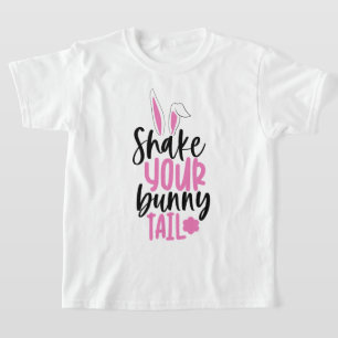 Shake Your Bunny Tail Girls' Easter T-shirt