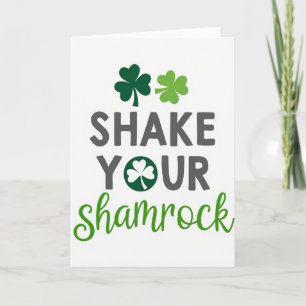 Shake Your Shamrock Green Script Card