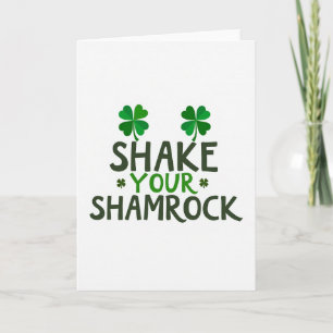 Shake Your Shamrock St Patricks Card