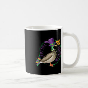 Shake Your Tail Feather Mardi Gras Beads Funny Par Coffee Mug