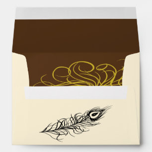 Shake your Tail Feathers Invite Envelope (brown)