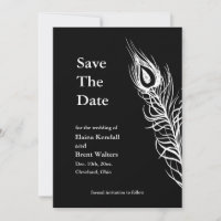 Shake your Tail Feathers Save the Date (black)