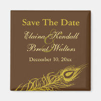 Shake your Tail Feathers Save the Date (gold)