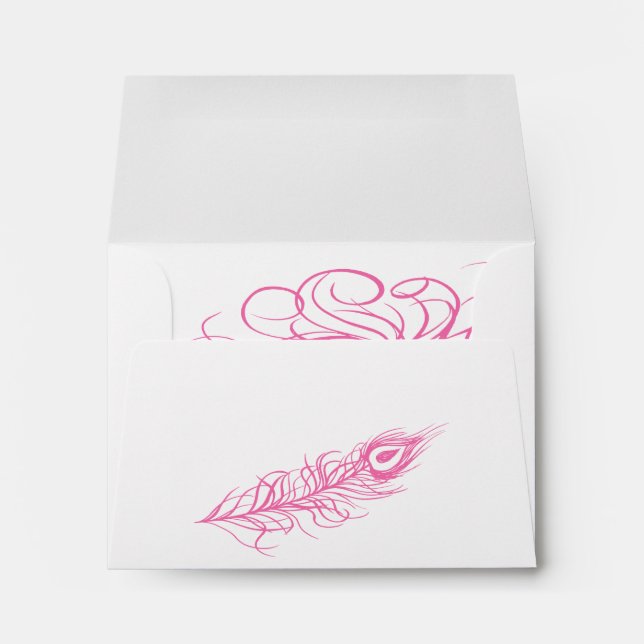 Shake your Tail Feathers Small Envelope (fuchsia) (Back (Bottom))