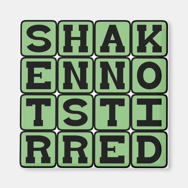 Shaken Not Stirred, Martini Preference Magnet (Front)