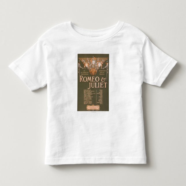 Shakepeare's Sublime Tragedy "Romeo & Juliet" Toddler T-Shirt (Front)