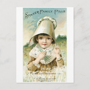 Shaker Family Pills Postcard
