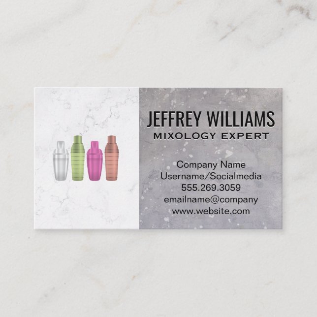 Shakers | Mixology Business Card (Front)
