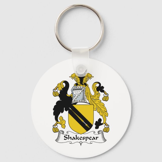 Shakespear Family Crest Key Ring (Front)