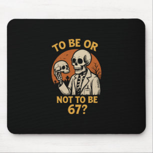 Shakespeare 67 Meme Funny Skeleton Nerd Halloween  Mouse Pad