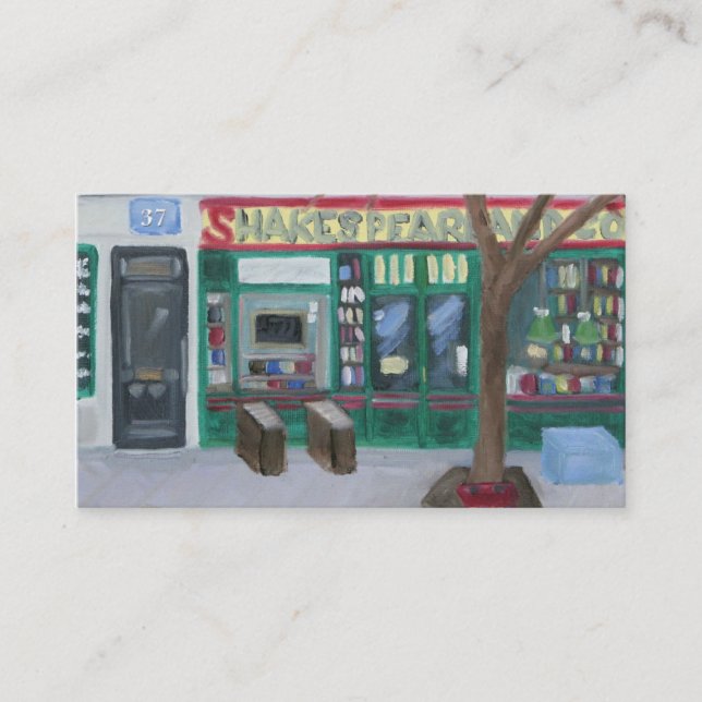 SHAKESPEARE AND COMPANY BUSINESS CARD (Front)