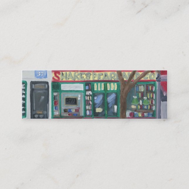 Shakespeare and Company:PARIS Mini Business Card (Front)