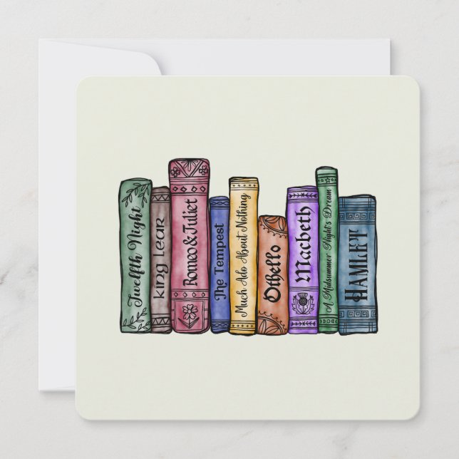 Shakespeare Books No.1 Invitation (Front)