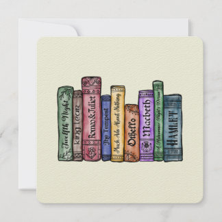 Shakespeare Books No.1 Invitation