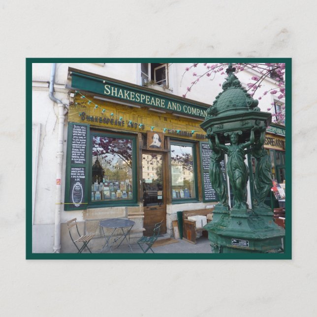 Shakespeare Bookstore (Paris) Postcard (Front)