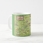 Shakespeare Coffee Mug<br><div class="desc">A great vintage postcard map of the Shakespeare Country in England repurposed on a mug.</div>