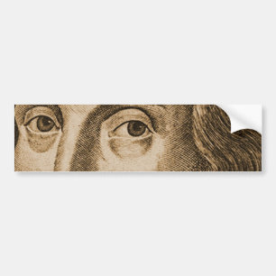 Shakespeare Droeshout Engravings Bumper Sticker