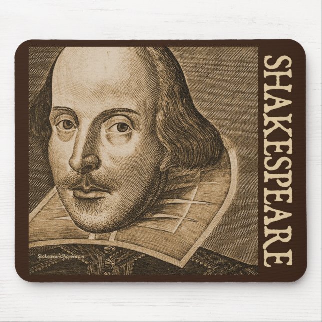 Shakespeare Droeshout Engravings Mouse Pad (Front)