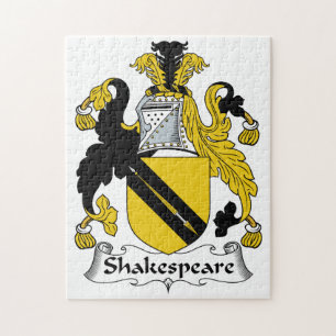 Shakespeare Family Crest Jigsaw Puzzle
