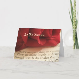 Shakespeare .. For My Valentine Holiday Card