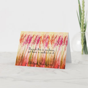 Shakespeare Greeting Card Watercolor