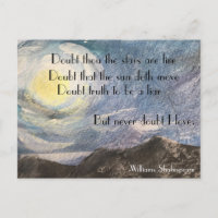 Shakespeare Hamlet Postcard