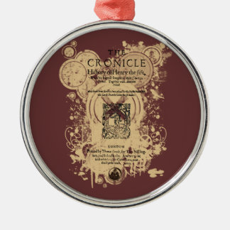 Shakespeare Henry V Quarto Front Piece Metal Tree Decoration