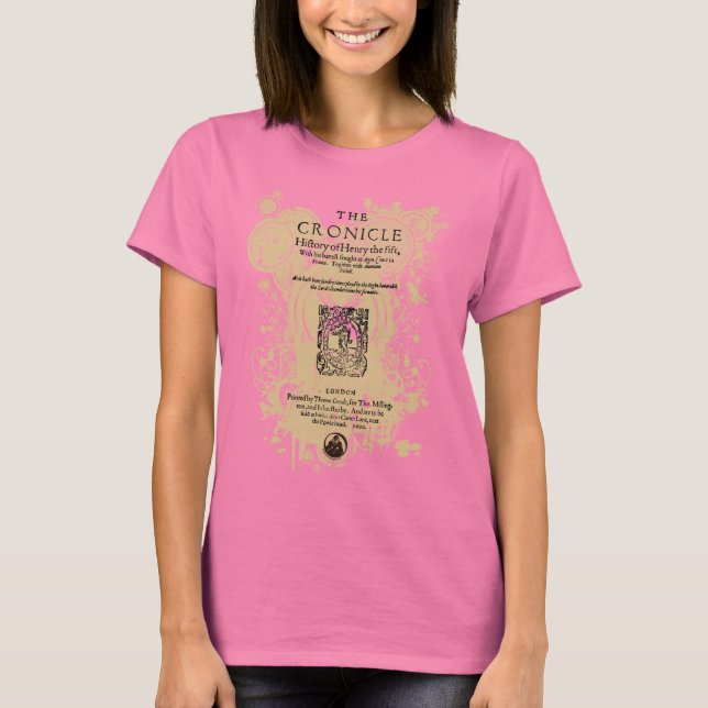 Shakespeare Henry V Quarto Front Piece T-Shirt (Front)
