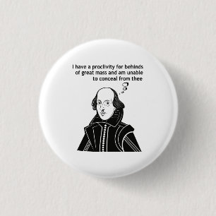 Shakespeare I Like Big Butts 3 Cm Round Badge