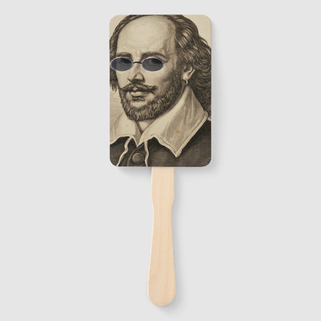 Shakespeare in Sunglasses Cool Bard Fan (Front)