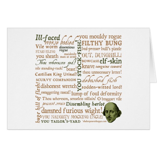 Shakespeare Insults Collection (Front Horizontal)