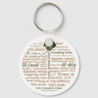 Shakespeare Insults Collection Key Ring