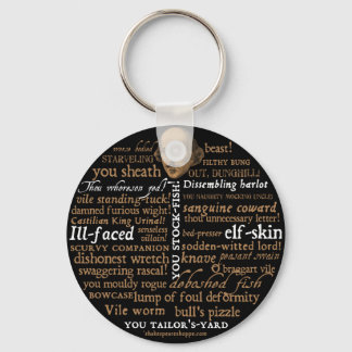 Shakespeare Insults Collection Key Ring