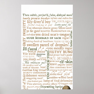 Shakespeare Insults Collection Poster