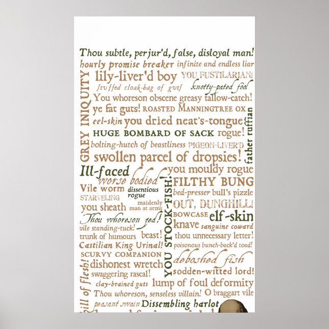 Shakespeare Insults Collection Poster (Front)