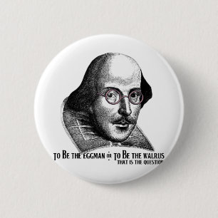 Shakespeare Lennon II 6 Cm Round Badge