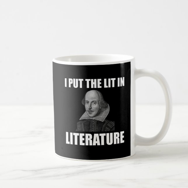Shakespeare Literature Fan Funny Coffee Mug (Right)