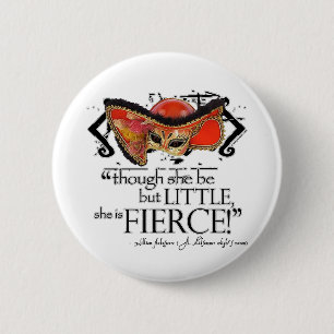 Shakespeare Midsummer Night's Dream Fierce Quote 6 Cm Round Badge