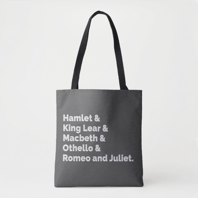 Shakespeare Plays I Tote Bag (Front)