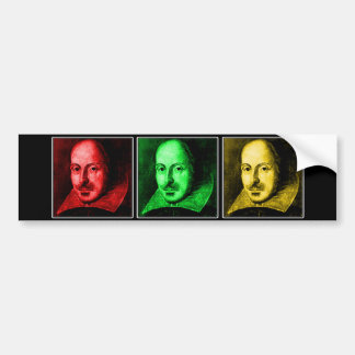 Shakespeare Pop Art Bumper Sticker