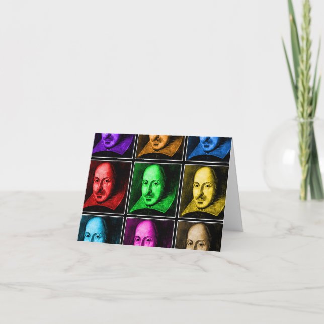 Shakespeare Pop Art Card (Front)