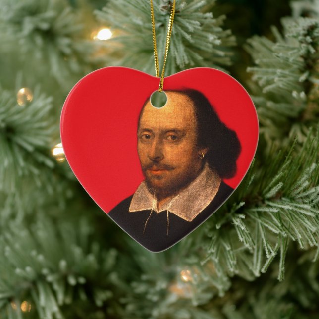 Shakespeare portrait ceramic tree decoration (Tree)
