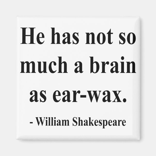 Shakespeare Quote 12a Magnet (Front)
